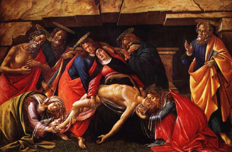Боттичелли. Оплакивание Христа (ок. 1490 - 1492) 