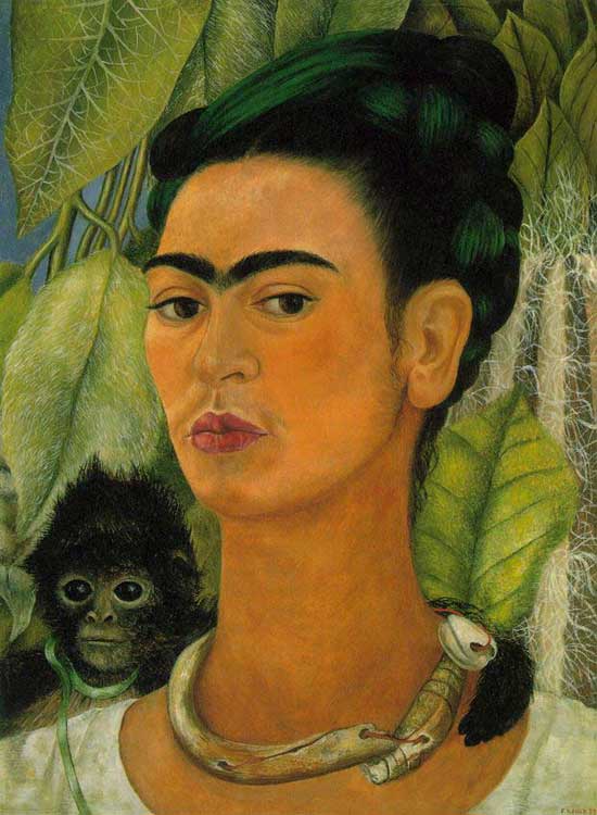Автопортрет с обезьянкой<br>Self-Portrait with Monkey, 1938 