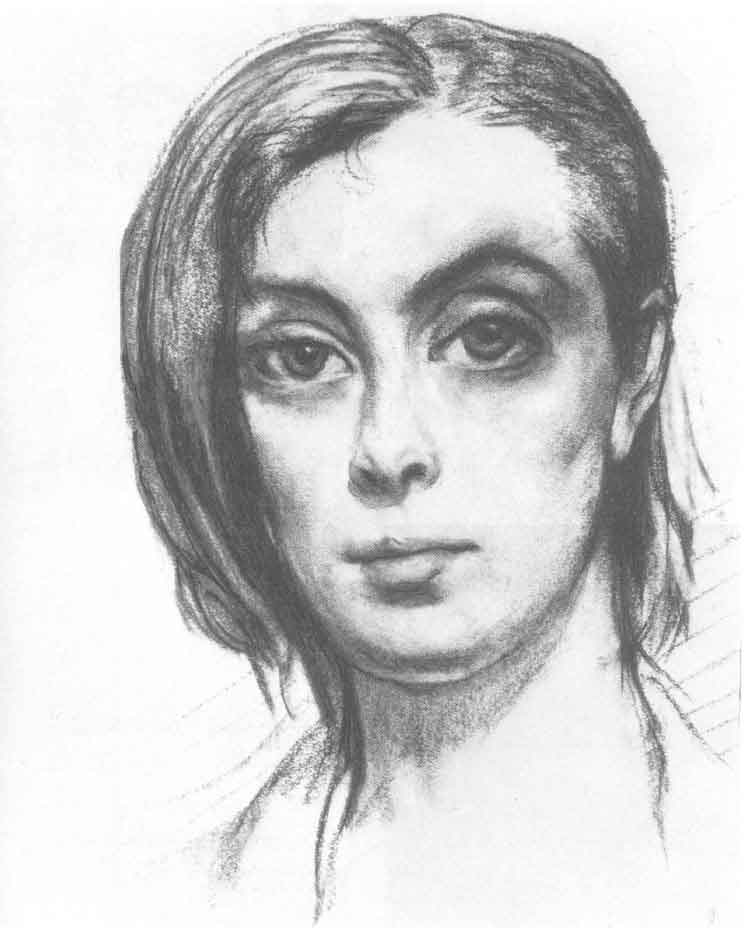 Портрет Л. Касьяновой. 1953.Собственность автора 