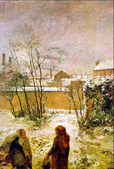 Сад в снегу, 1883 