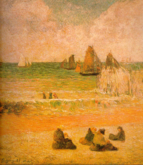 На пляже в Дьеппе, 1885 