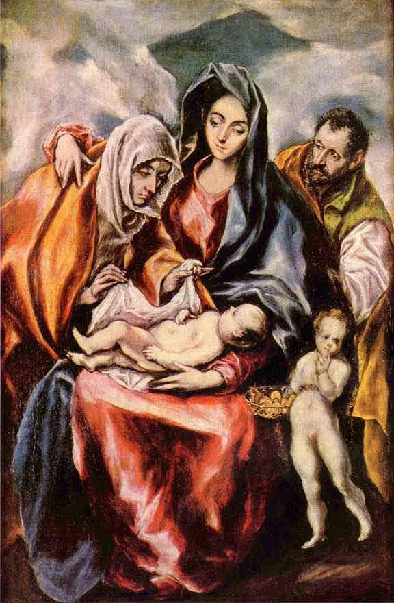 Святое семейство.1594-1604.Мадрид, Прадо. 