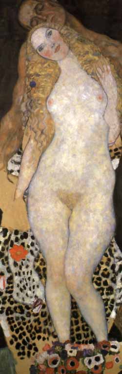 Адам и Ева (картина незакончена), 1917-1918, Вена, Австрийская галерея 
