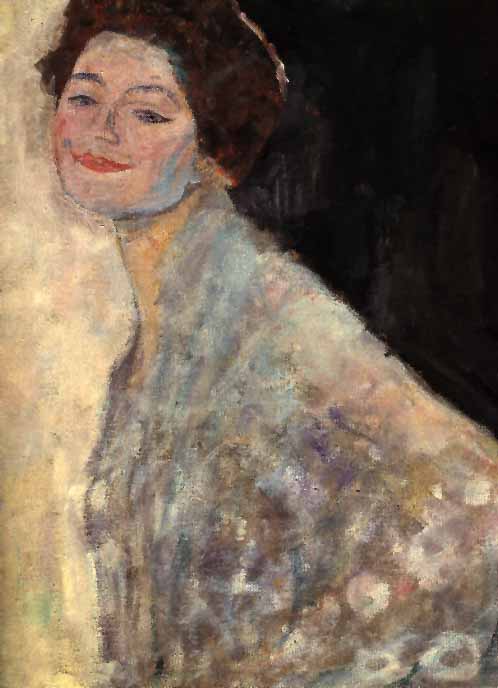 Портрет дамы в белом (незаконченный), 1917-1918, Вена, Австрийская галерея 