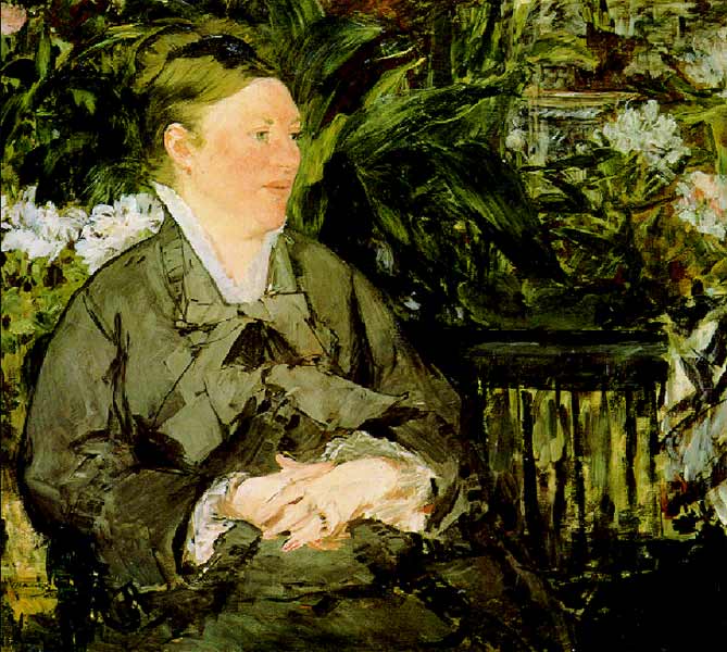 Мадам Мане в оранжерее, 1879г. 