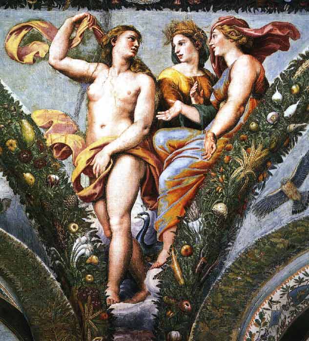 Венера, Церера и Юнона в лоджии Виллы Фарнезина(1569) 