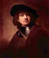 Молодой Рембрандт,    Вторая треть 17 века. Флоренция галерея Уффици.