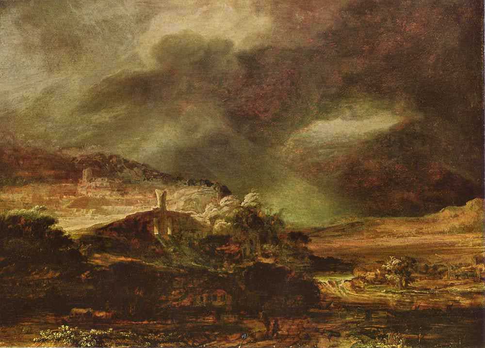 Пейзаж с грозой. 1639. Брауншвейг, музей герцога Антона - Ульриха, 