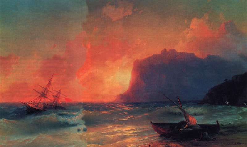 Море.Коктебель. 1853.масло. 