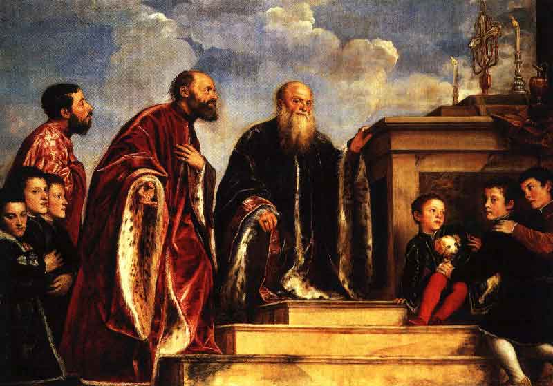 Семья Вендрамина перед реликварием  (1520-22) 