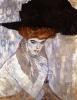 Дама в черной шляпе, 1910, частная коллекция