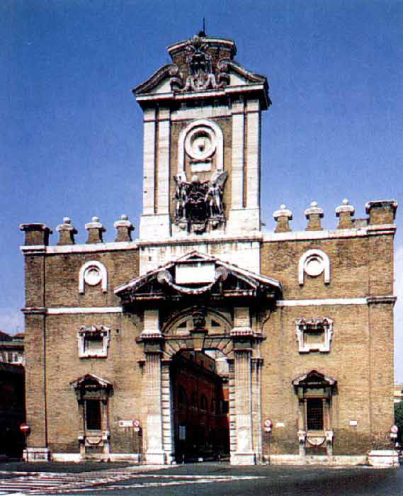 Микеланджело. Порта Пиа, Рим(1561) 