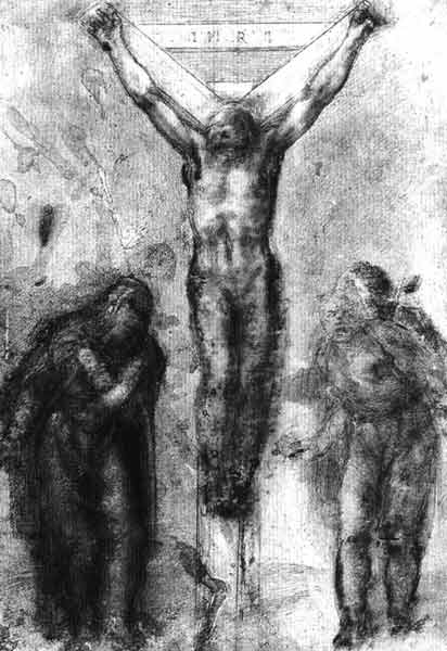 Микеланджело. Распятие (ок. 1550 - 1555) 