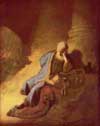 Иеремия, скорбящий о гибели Иерусалима. 1630. Амстердам, Государственный музей, (Рейксмузеум)