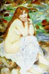 Сидящая купальщица, 1883