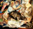 Боров, 1912-1913<br>Масло на бумаге. Третьяковская галерея<br>The Hog<br>Oil on paper, The Tretyakov Gallery<br>37.5x42.5 cm