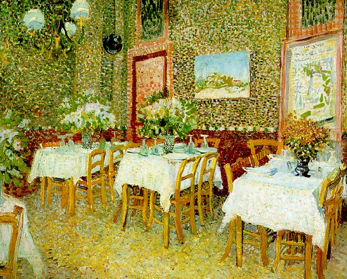 Интерьер ресторана, 1887 